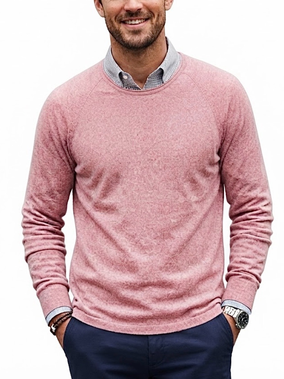 Banana Republic Sweater Livorno Silk Linen Crewneck